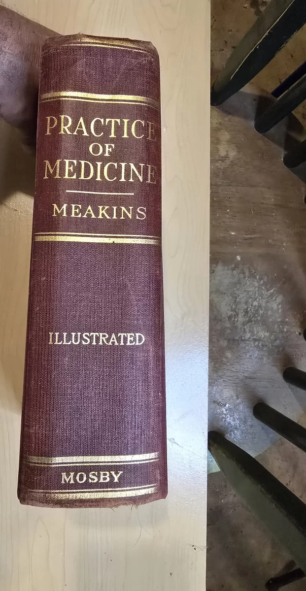 Spine of The Practice of Medicine by Jonathan Meakins, 1936