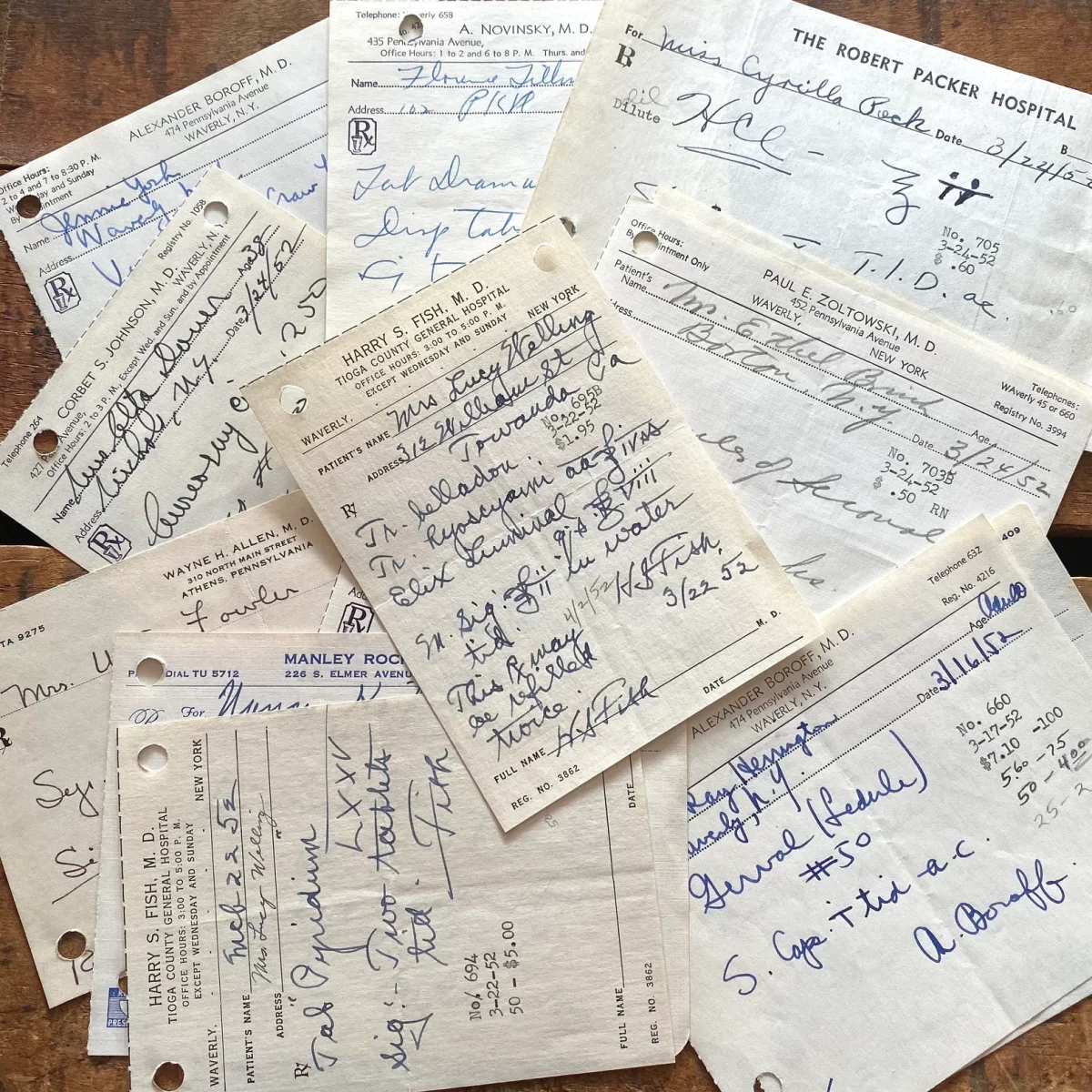 Collection of antique prescriptions