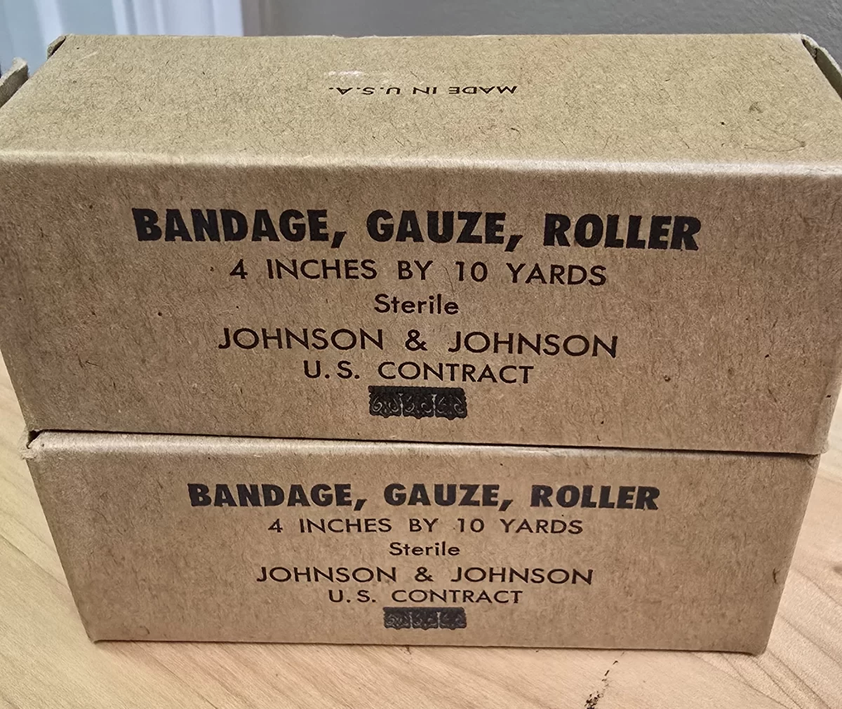 Sterile military medical bandage packaging