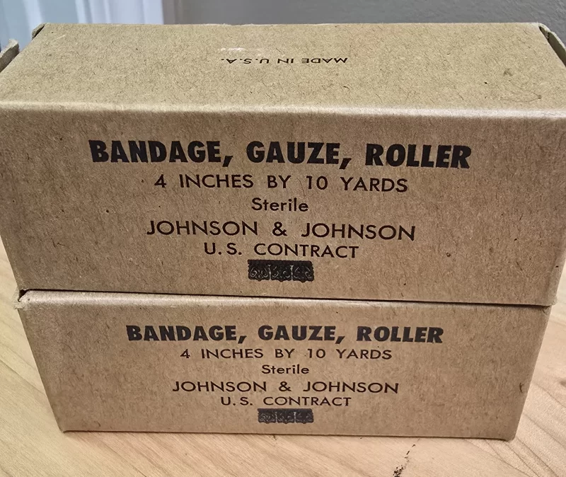 Sterile military medical bandage packaging
