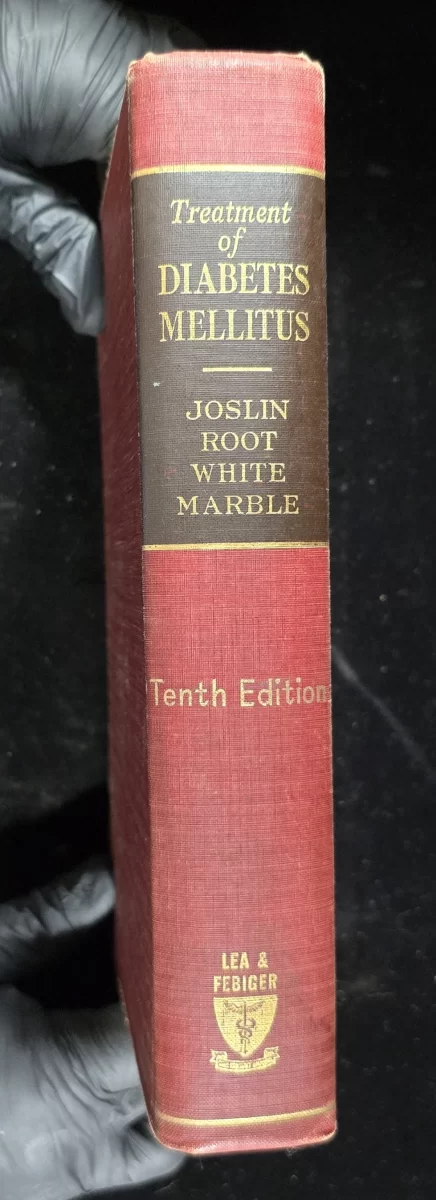 Spine of 1959 edition showing Joslin, Root, White, Marble