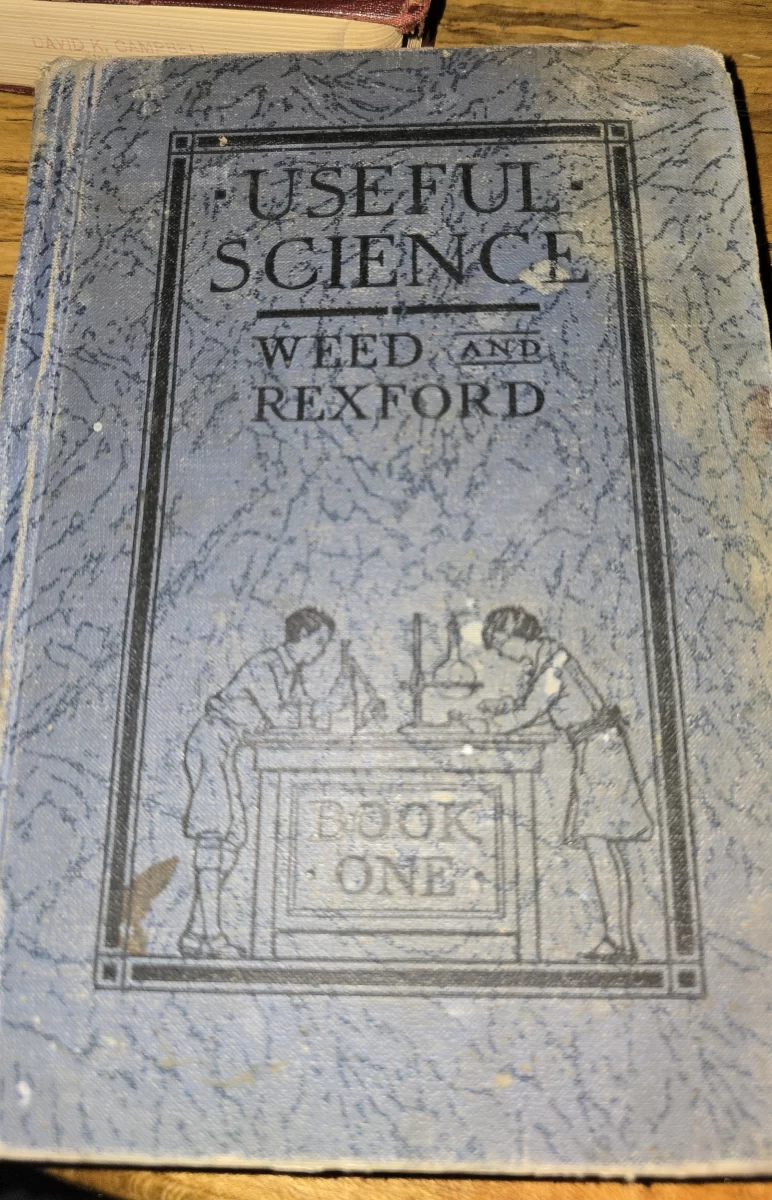 Cover of Useful Science Book One with lab illustration
