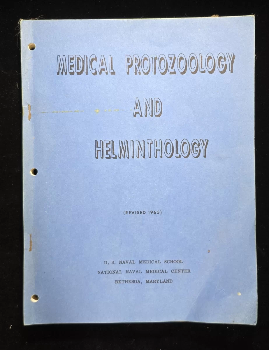 Blue cover – Medical Protozoology and Helminthology (1965), U.S. Naval Medical School
