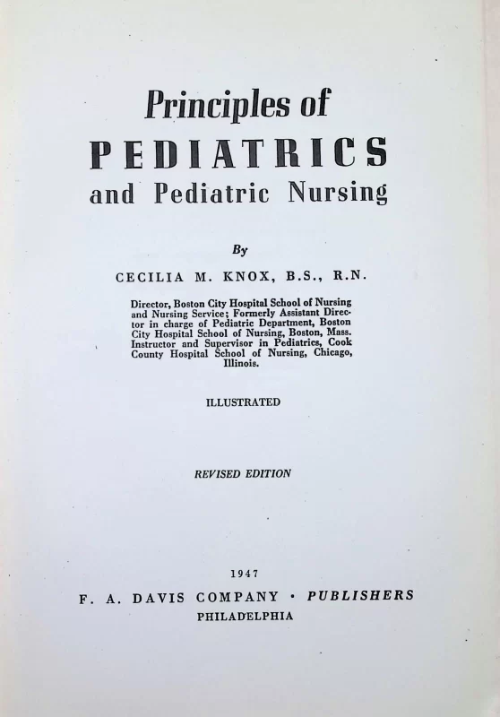 Antique medical book Principles of Pediatrics, vintage child medicine reference, historical pediatric textbook.