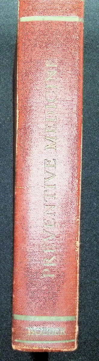 Spine of Outline of Preventive Medicine 1929 Paul B. Hoeber