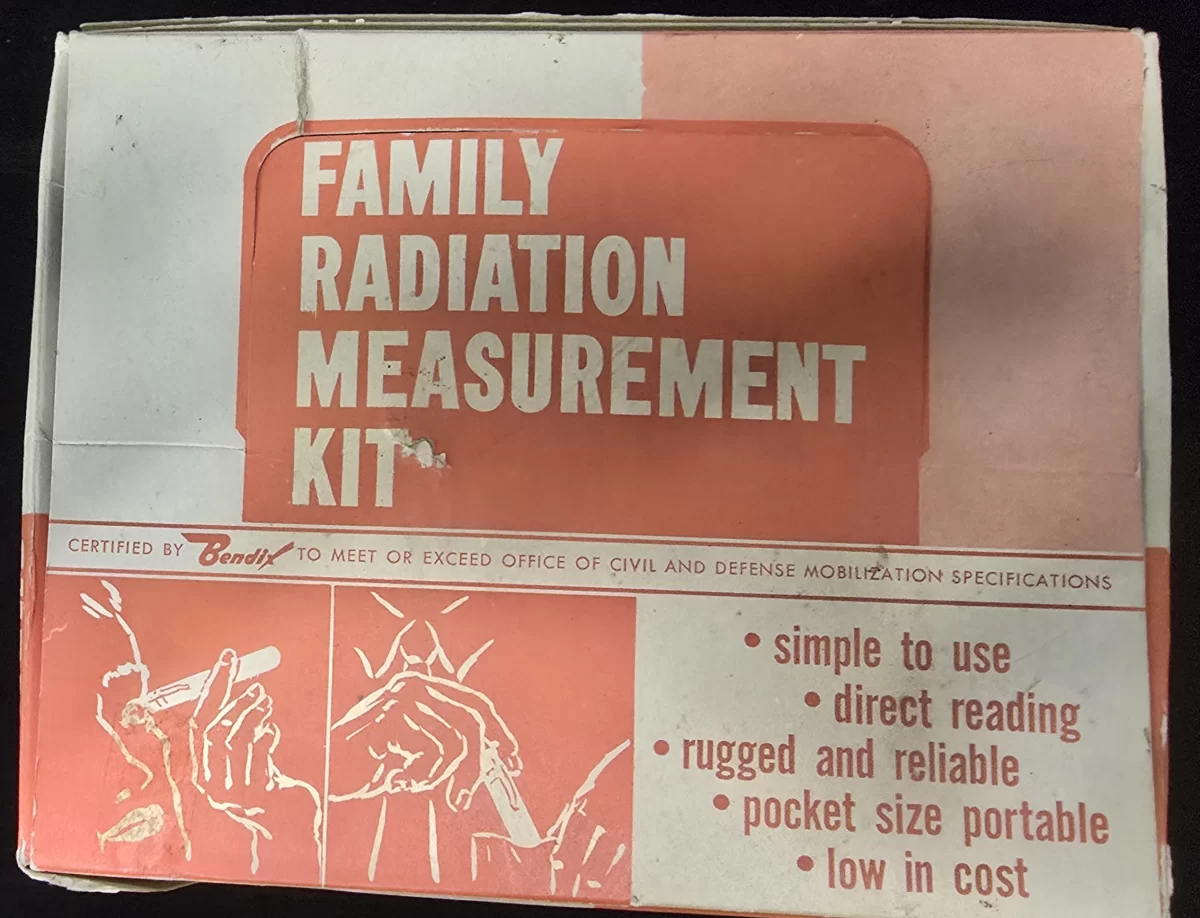 “Bendix Family Radiation Measurement Kit with CD V-736 ratemeter, CD V-746 dosimeter, and CD V-756 charger in original Cold War box”