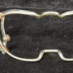 Jennings-Style Mouth Gag (Self-Retaining Oral Retractor), nickel-plated steel, c. 1890–1925