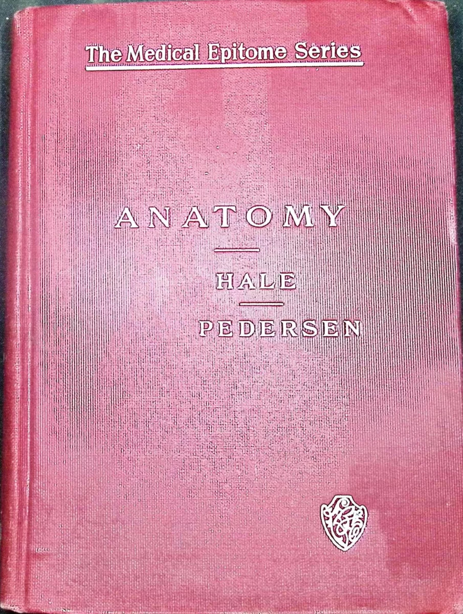 1903 Medical Epitome Series Anatomy book by Henry E. Hale red cloth cover and anatomical illustrations