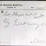 Hospital Prescription for Strychnine Nitrate Tablets